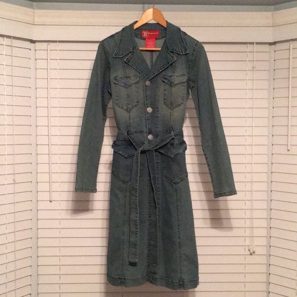 Vintage Long Jean Jacket - Picture 2 of 7